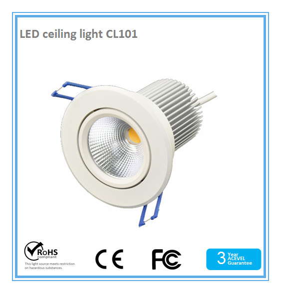 COB led grille light 8W,AC90-250V,80Ra,CE&RoHS approval