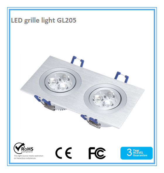 SMD 3535 led grille light 8W,AC90-250V,80Ra,CE&RoHS approval