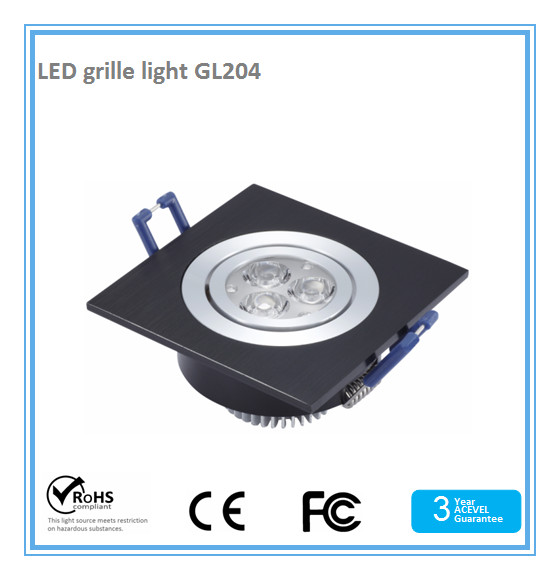SMD 3535 led grille light 4W,AC90-250V,80Ra,CE&RoHS approval