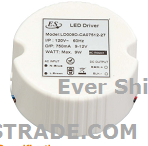 9W 370MA UL CUL listed AC Dimmable LED driver