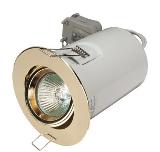 Tilted die-casting fire rated downlights