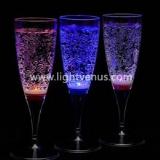LED Liquid Active champagne glass  lightvenus