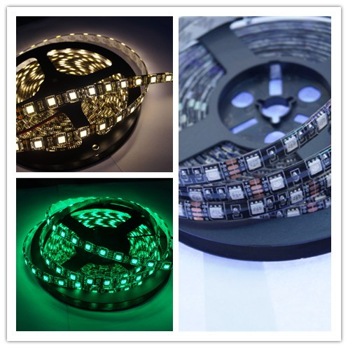 Sanxin LED Strip Light 5050 60led/M Waterproof Black PCB 5M Flexible Strip Light