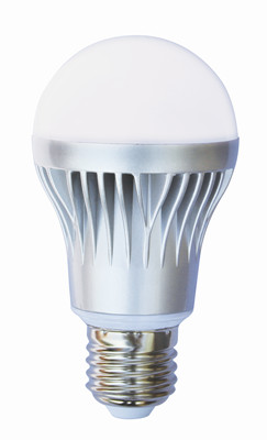High-brightness Silver Shell 8.5W LED Bulbs Lamp with E27 Base Type