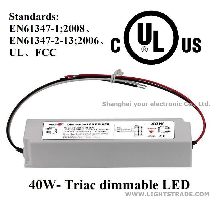 40W- Triac dimmable LED driver