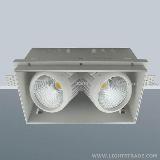 Indoor COB trimless downlight, retail shop light, multiple module COB spot light