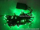 100 Led Fairy decoration lights party green wire with Christmas tree