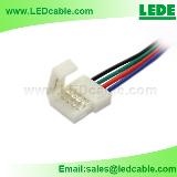 Plastic Solderless connector wire For RGB LED Strip
