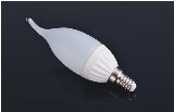 2014 New White Creamic candle-shape 3W E14candle light bulbs