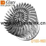 100mm Cold Forged Aluminum 1070 Pin Fin Heatsinks for LED Down Light