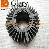 133mm Black Anodized AL6063-T5 Round Extrusion Profile Heatsinks/Radiator/Cooler