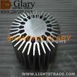 128mm LED Light Radiator for Aluminum 6063 Round Extruded Profiles