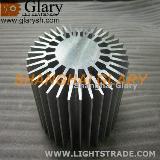 128mm LED Heat Exchanger for Aluminum 6063-T5 Round Extrusion Profiles