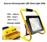 Rechargeable LED Flood Light 50W dimmable