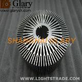 110mm Round Aluminum 6063 Extruded Profiles LED Light Cooling,Cooler