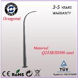 Octagonal lighting pole Q235/SS400 steel hot dip galvanize