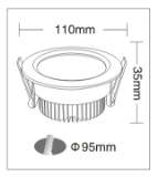 LED-COB SMD Embedded and Round Downlight lamp Series