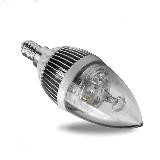 LED candle bulbs with high efficiency LED