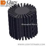 60mm LED Spot Light Aluminum Round Extruded Profiles Heat Exchangers/Pipes