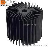 70mm LED Heat Sinks/Cooling Aluminum Round Extrusion Profiles