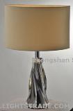 Modern Plastic Table Lamp, Table Light, with Fabric shade
