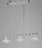 3 Bulbs Glass Pendant Light, Pendant Lamp