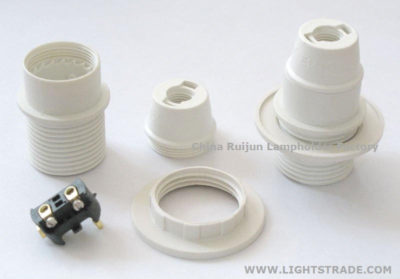 RUIJUN E14-SD04 PLASTIC HALF THREAD E14 LAMP HOLDER