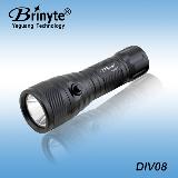Brinyte Aerospace Strobe Function 18650 Handheld Diving Flashlight