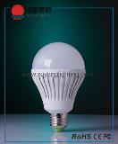 12W led bulb light e27 low energy PC plastic with aluminum heat  dissipation