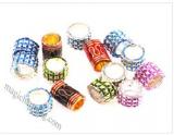Mixed Color Zincy Alloy Large hole beads with Enamel 007