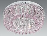 Contemporary Crystal Round Villa Romantic Ceiling Light Fixtures