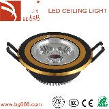 3W High Power LED Ceiling Light Pure White Color