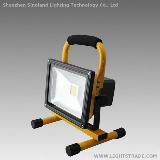 20W  Portable Rechargeable Led Flood light with EU/US plug and car charger
