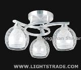 Hot Sale 3 Sockets Glass Ceiling Light, Ceiling Lamp, D500* 260mm
