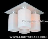 Hot Sale Domestic 4 Sockets Ceiling Light, Ceiling Lamp,  Square Column Shade