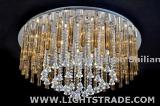 Modern Indoor Crystal Ceiling Light, D500*H330mm, 2 kinds of Lighting Source Options