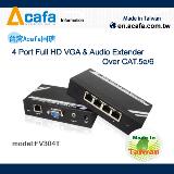 ACAFA FV304T Full HD Long-Range VGA & Audio Extender over CAT.5e/6