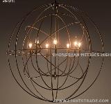 Natural iron chandelier pendant light