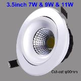 adjustable downlight 3.5inch 5W &7W & 9W competitive price