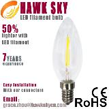 2014 hot sale long use 1250days energy saving led filament light retailer