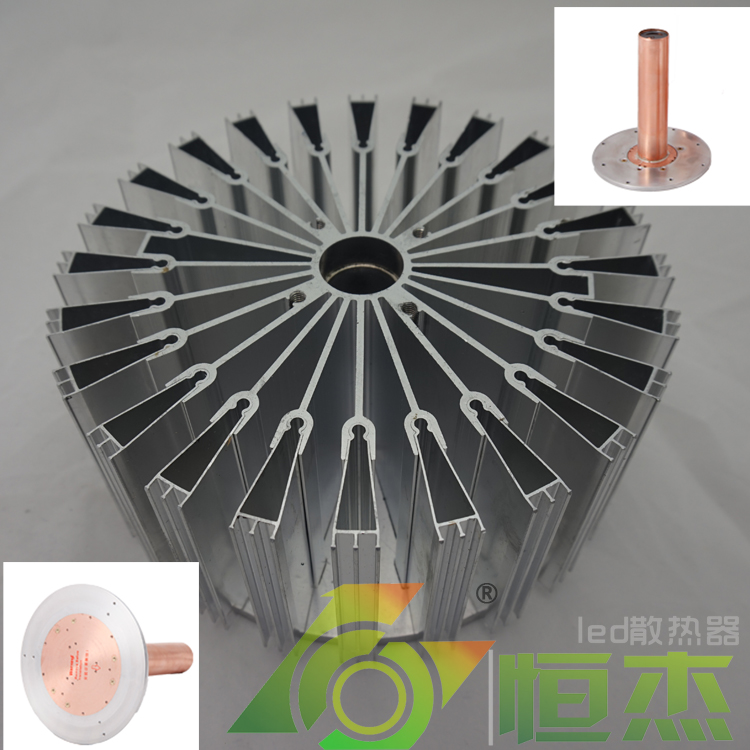 80W LED high bay heat sink/Radiator (Phase-change principle Core of heat column )