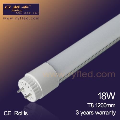2014 Hot sale 4ft 18W T8 led tube light with 3 years warranty