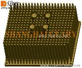 GLR-PF-145115 50W LED Street Light Pin Fin Heatsink Cold Forging AL1070 Cooler