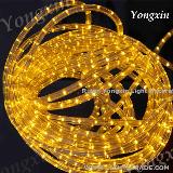 2 wires round led rope light for festival decoration