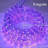 12V Steady Round Purple Led Rope Light( 2wires) Waterproof 13mm Diameter