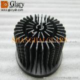 GLR-PF-072040 72mm Black Anodized Cold Forging LED Heat Exchange, Cooling
