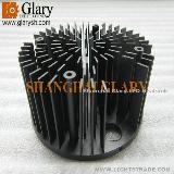GLR-PF-092045-2 92mm Black Anodized Cold Forging LED Heatsinks, Radiator, Cooler