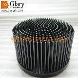 GLR-PF-163070 163mm Round Pin Fin LED Cooling, Cold Forged AL1070 Heatsinks
