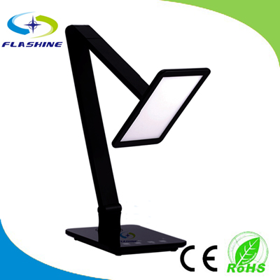 Adjustable Arm, Stepless Dimming Touch Control, Panel Eye-care 10w LED Desk Lamp