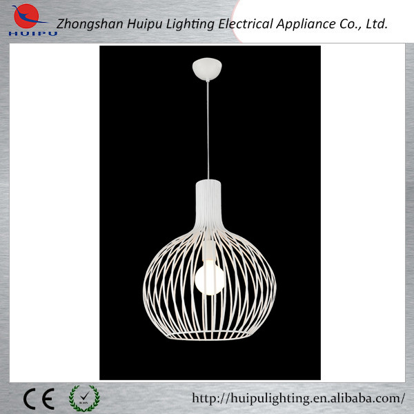 2014 new product design white one light pendant light